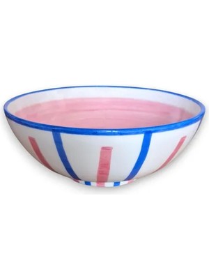 Vivense Büyük Kase Renkli Ritim Pembe