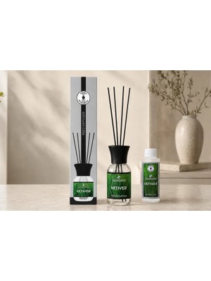 Vivense Vetiver Çubuklu Ortam Kokusu 100 ml + Yedek