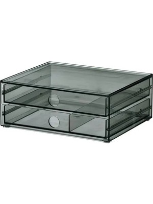 IKEA Vısslaån Kutu , Gri, 23X19X9 cm