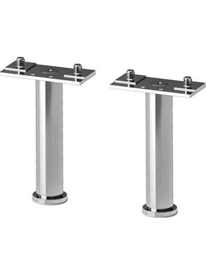 IKEA Almaån Dolap Ayağı , Paslanmaz Çelik, 12-20 cm