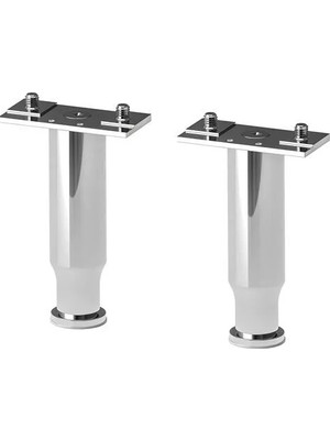 IKEA Almaån Dolap Ayağı , Parlak-Paslanmaz Çelik, 12-20 cm