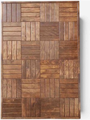 Mirrorss Ceviz Renk Sehpa Tablası 90 x 60 cm