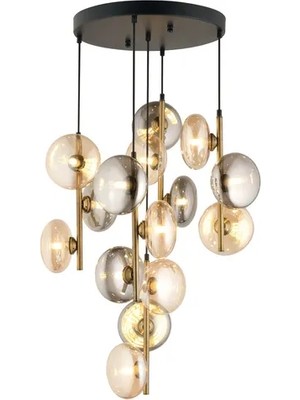 Vivense Valentina Modern Tasarımlar Camlı Avize, Beşli