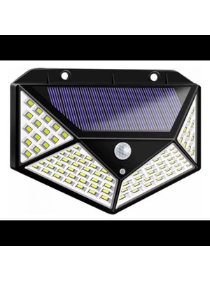 Pileli Store Solar Hareket Sensörlü Duvar Lambası 100 LED