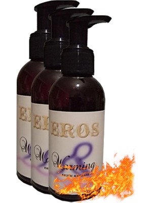 Bezos Eros 3 Adet Warming Erotic Massage Gel 120ML Isıtıcılı Masaj Jeli