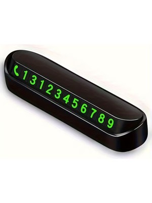 Bak Gel Al Araba Park Numaratörü Araç İçi Torpido Üstü Açılır Kapanır Neon Telefon Numarası Plakası