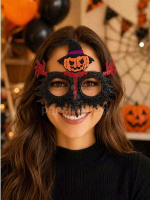 Parti Adresi Balkabağı Figürlü Halloween Parti Gözlük – Cadılar Bayramı Kostüm Aksesuarı
