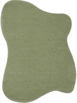 Vivense Morfe 01 Green Özel Kesim Asimetrik Yumuşak Halı, 80X120