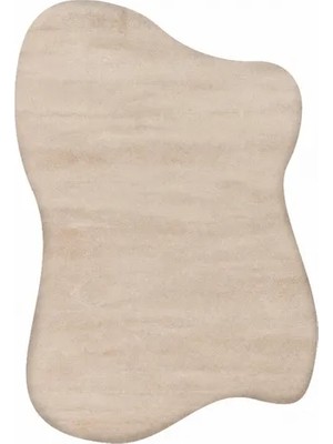 Vivense Morfe 01 Begie Özel Kesim Asimetrik Yumuşak Halı, 80X120
