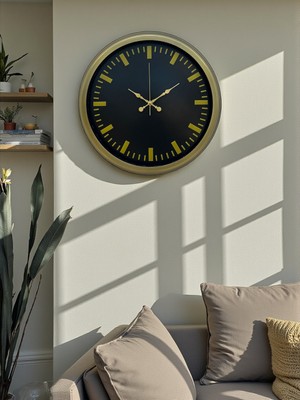 Çetiner Group Vintage 40 cm Metal Modern Duvar Saati