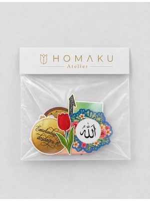 Homaku Laptop Telefon Defter Etiket Seti - 15 Parça Sticker -1B001
