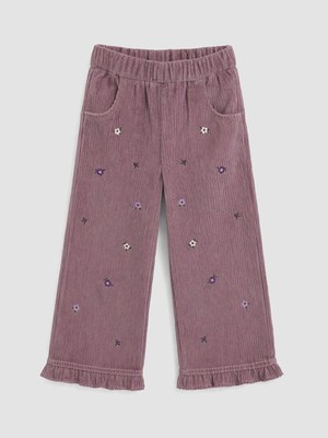 LC Waikiki Beli Lastikli Kız Çocuk Kadife Pantolon  (W6)
