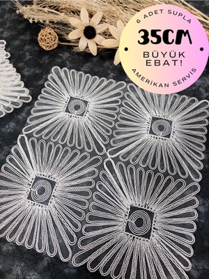 Birsence Supla, Amerikan Servis 6lı Supla, 6 Adet Supla, 6lı Tabak Altlığı