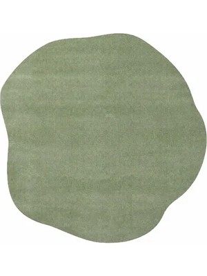 Vivense Morfe 04 Green Özel Kesim Asimetrik Yumuşak Halı, 100X100