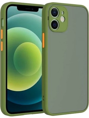iPhone 12 Mini 5.4inç Kamera Korumalı Premium Silikon KILIF-(5775) Kırmızı