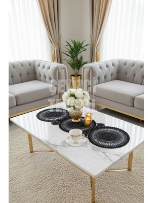 Birsence Runner Dantel Detaylı Tek Runner - 115X35CM