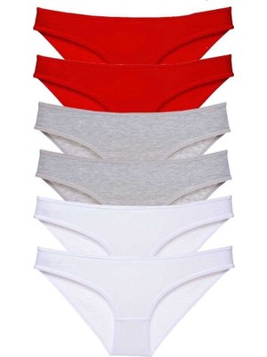 Birsence 6 Adet Süper Eko Set Likralı Kadın Slip Külot 548 — Beden: M