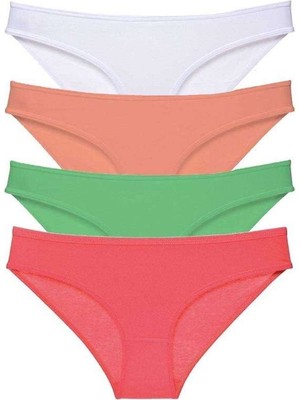Birsence 4 Adet Süper Eko Set Likralı Kadın Slip Külot 526 — Beden: Xl