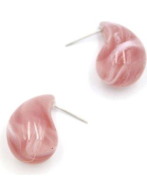 Birsence Damla Küpe - Pembe — Renk: Pembe
