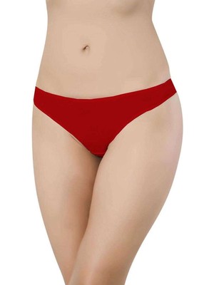 Birsence Kırmızı Kadın Günlük Pamuklu Likralı Özel Poşet Içinde Taşınabilir Acil Durum Slip Külot — Beden: M