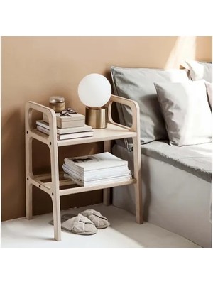 Vivense Woodesk Arce Ahşap Kitaplık Komodin, Natural Renk