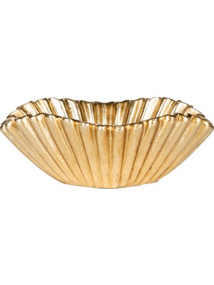 Herdekora Dekoratif Tabak Gold 23,5x8,5 Cm.