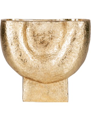 Herdekora Dekoratif Modern Vazo Gold 20X18 Cm.