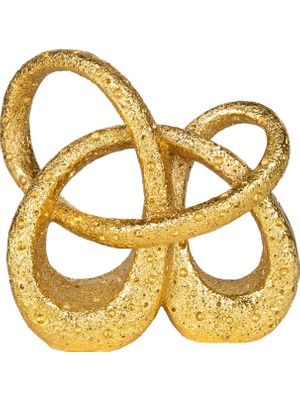 Herdekora Dekoratif Modern Biblo Gold 20X20 Cm.