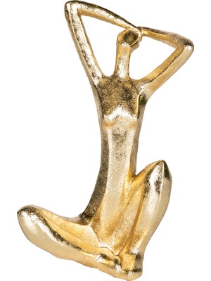 Herdekora Dekoratif Modern Biblo Kadın Figür Gold 21X34 Cm.