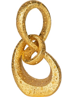 Herdekora Dekoratif Modern Biblo Gold 15X30 Cm.