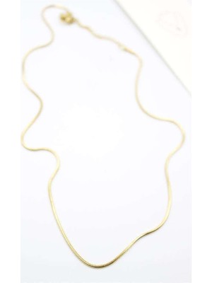 Birsence Yılan Zincir Kolye - 46CM - Altın — Renk / Beden: Altın / 46CM