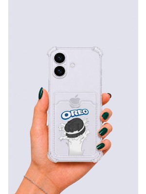 Northcity iPhone 17 Kartlıklı Oreo Desenli Kılıf