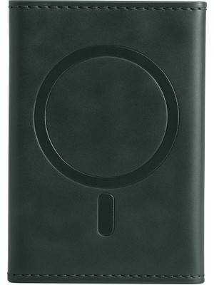 Store Joko Tema Magsafe Deri Kartlık - Yeşil