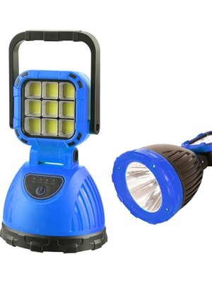 Store PM-8033C 6 Modlu El Feneri ve Işıldak Acil Durum Lambası Solar Şarjlı