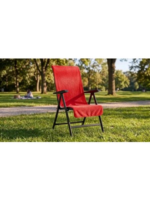 Store %100 Pamuk Sandalye Kılıfı Kırmızı 60X130 cm