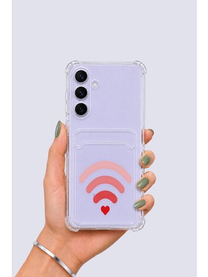Northcity Samsung Galaxy S25 Fe Kartlıklı Aşk Sinyali Desenli Kılıf