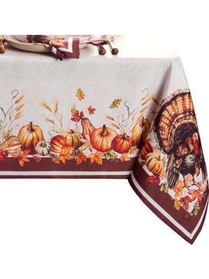 Store Home Fashions Autumn Heritage Türkiye Mühendislik Masa Örtüsü, 132 cm x 177 cm Dikdörtgen
