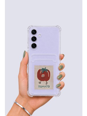 Northcity Samsung Galaxy S25 Fe Kartlıklı Tomato Desenli Kılıf