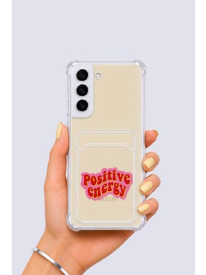 Northcity Samsung Galaxy S22 Kartlıklı Pozitif Enerji Desenli Kılıf