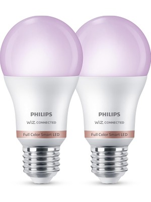 Store Smart Lighting LED Ampul A60 E27 100W Eşdeğer Rgb 2'li Paket - Google Home, Alexa, Homekit ve Matter Uyumlu