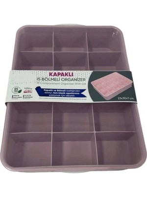 Store Kapaklı 15 Bölmeli Organizer