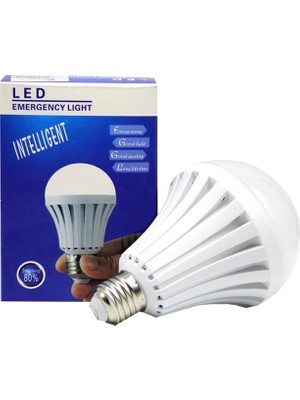 Store PM-13387 E27 15W Akıllı Şarjlı LED Ampul (6500K Beyaz Elektrik Kesintisine Duyarlı)