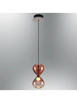 Vivense Özcan Aydınlatma Timee Tekli Sarkıt, Rose Gold, 2857-1A-32