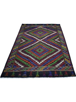 Zehra Abla Halı Yeni El Dokuması 5m2 Eşsiz Uşak Yörük Cecim Yün Kilim 7493