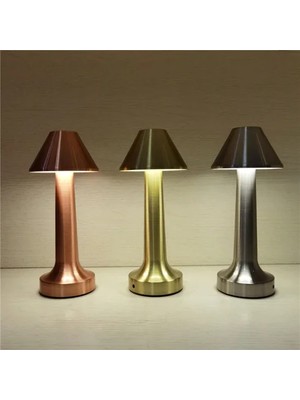 Store Mantar Lamba Dekoratif Masa Lambası USB Şarj Edilebilir Dokunma Kontrolü Göz Bakımı Sanatsal Komidin Yatak Odası Için Işık Oturma Odası Çalışma Odası Restoran