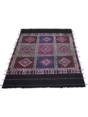 Zehra Abla Halı Antika El Dokuma 3m2 Balıkesir Karakeçili Yörük Yün Cecim Kilim 7486