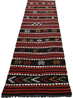 Zehra Abla Halı El Dokuması Eşsiz Yekpare Malatya Yolluk Yün Kilim 7494