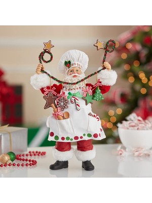 Store Kurt Adler Fabriche Noel Şefi Noel Baba Heykelcik, 30,5 cm