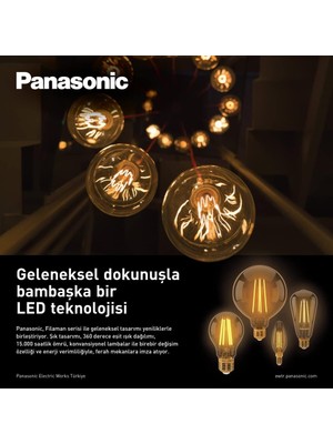 Store E14 Fil Lamba, Sarı Işık 4W 470LM 2700K Clear