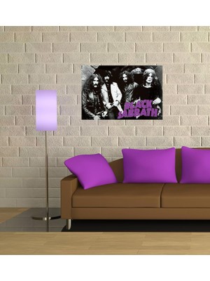 Store Black Sabbath Group 36X24 Müzik Grubu Sanat Baskı Poster